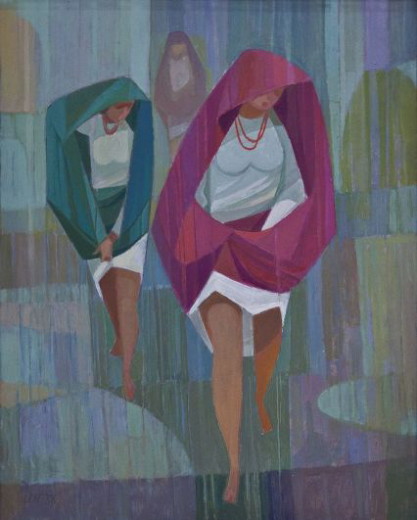 Image - Myron Levytsky: An Unexpected Rain (1988).